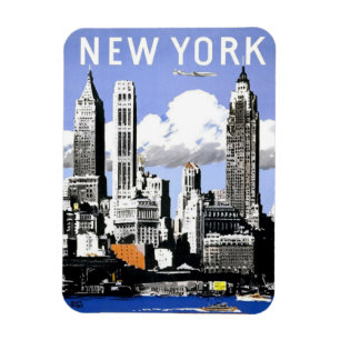 New York Vintage trip Magnet