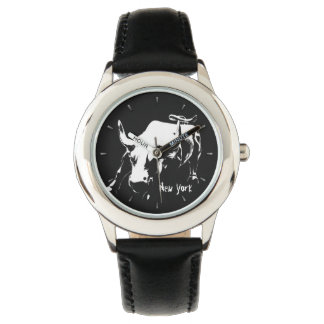New York Watch New York Bull Souvenir Wristwatch