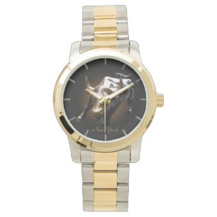 New York Watch New York Bull Souvenir Wristwatch