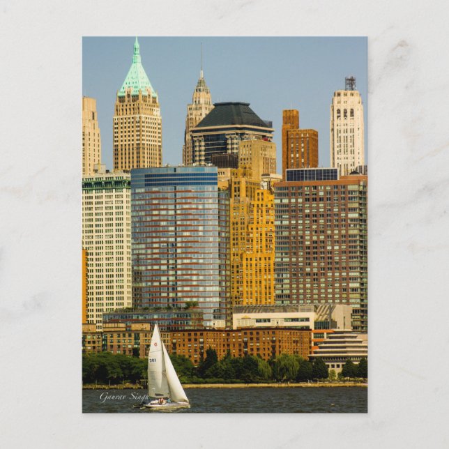 New York Waterfront Postcard (Front)