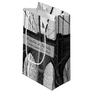 New York Wedding NYC Brooklyn Bridge Small Gift Bag
