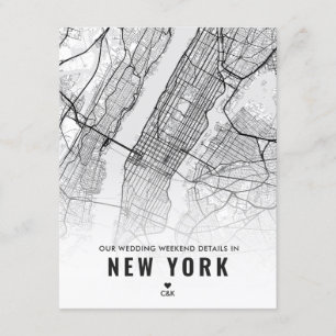 New York Wedding Weekend Details Enclosure Card