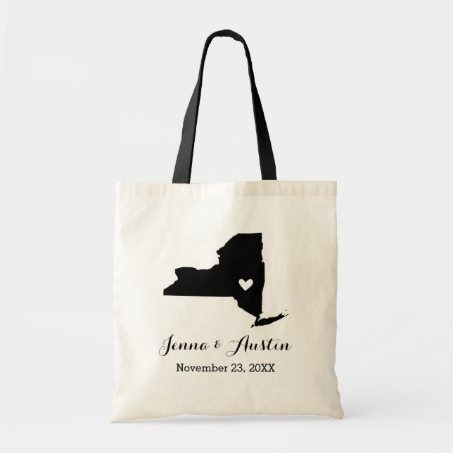 New York Wedding Welcome Tote Bag (Front)