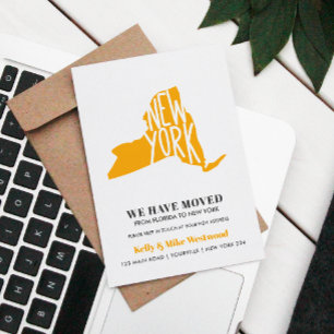 NEW YORK We've moved New address New Home Postcard