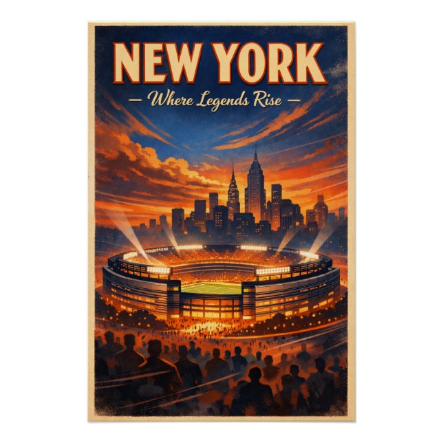 NEW YORK – Where Legends Rise Poster (Front)