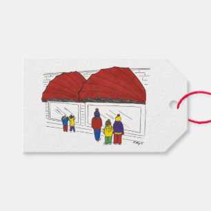 New York Window Shopping NYC Christmas Holiday Gift Tags