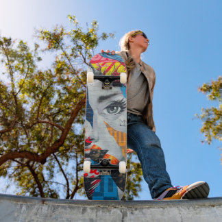 New York Woman's Portrait Skateboard