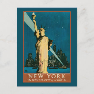 New York Wonder City of the World Postcard