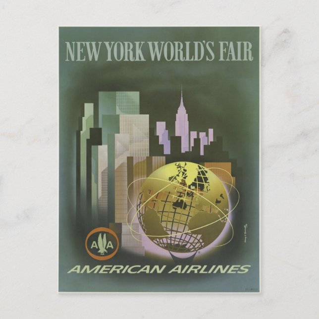 New York World's Fair Vintage Postcard (Front)