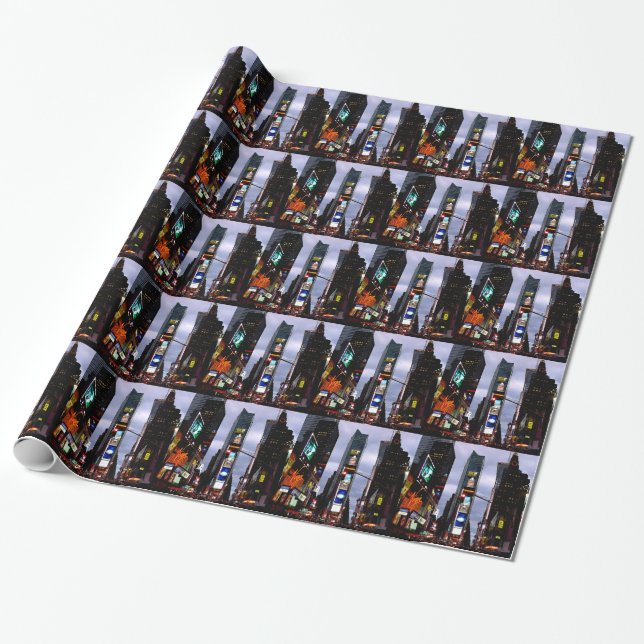 New York Wrapping Paper Times Square Gift Paper (Unrolled)
