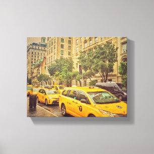 New York Yellow Cabs Canvas Print