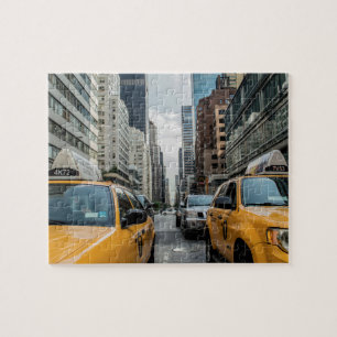 New York Yellow Taxi Cabs Jigsaw Puzzle