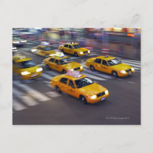 New York Yellow Taxi's Postcard