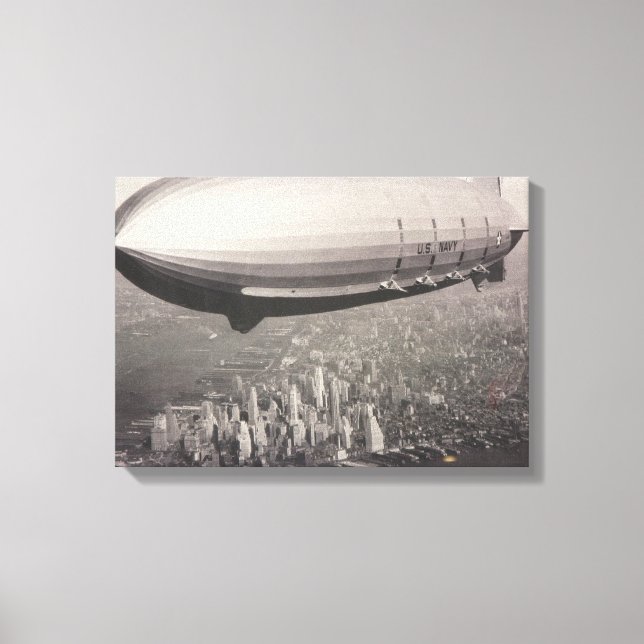 New York Zeppelin Canvas Print (Front)