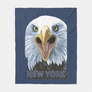 New YorkEagle Up Close Fleece Blanket