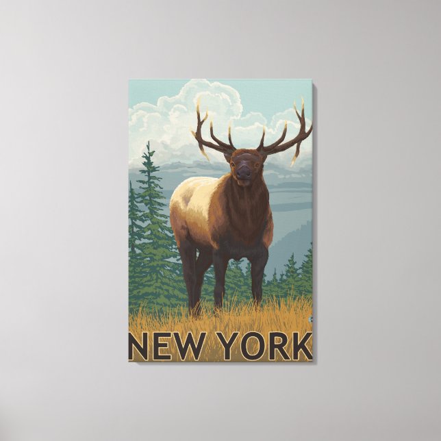 New YorkElk Scene Canvas Print (Front)