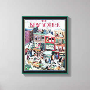 New Yorker Cover of Daily Life in New York Canvas Print