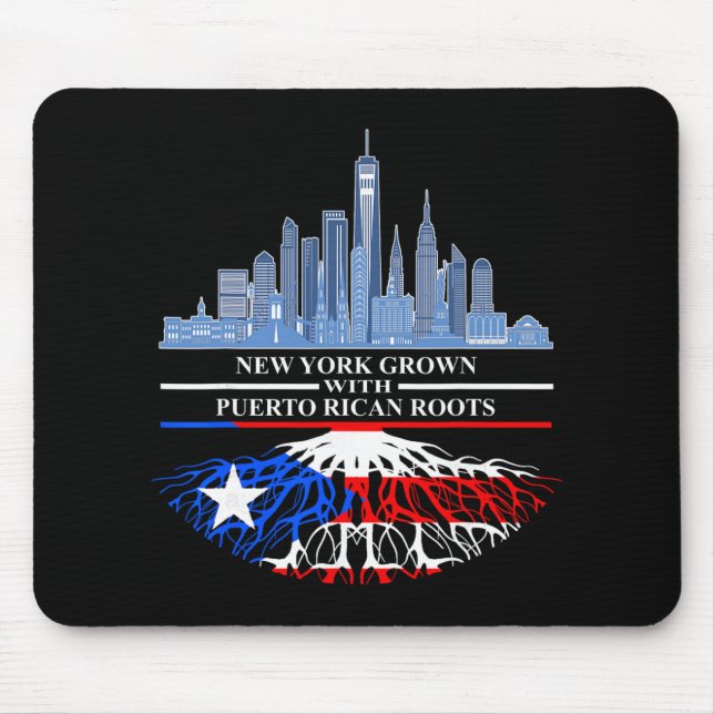 New Yorker Half Puerto Rican New York City Puerto  Mouse Pad (Front)