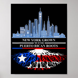 New Yorker Half Puerto Rican New York City Puerto  Poster