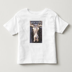 New YorkMoose Up Close Toddler T-shirt