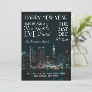 New York's Eve, New Year's Eve Party Invitation