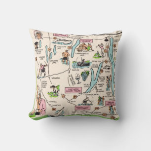 New York's Finger Lakes Throw Pillow