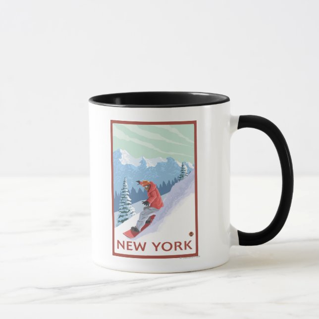 New YorkSnowboarder Scene Mug (Right)