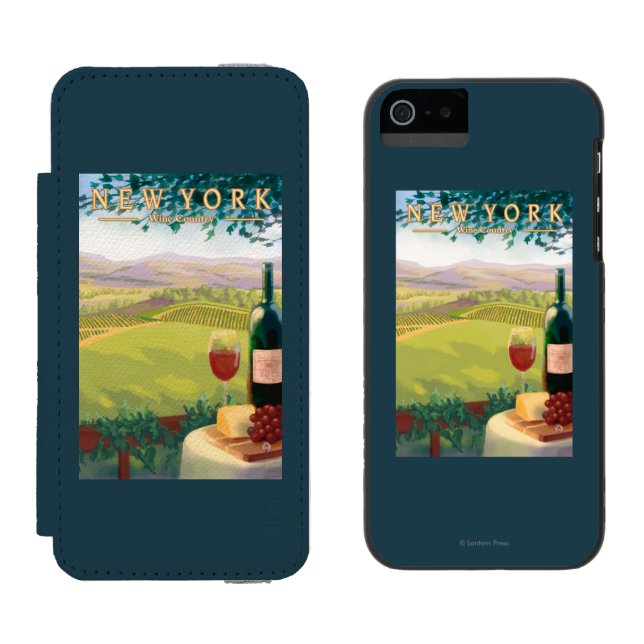 New YorkWine Country Scene Incipio iPhone Wallet Case (Side by Side)