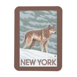 New YorkWolf Scene Magnet
