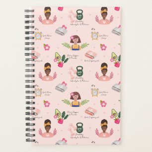 New You New Year Resolutions Girly Illustrative Planner