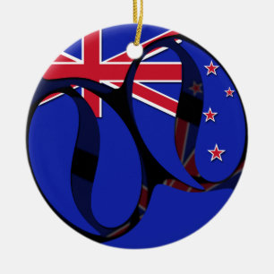 New Zealand #1 Ceramic Ornament