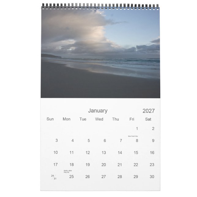 New Zealand 2011 Calendar (Jan 2027)