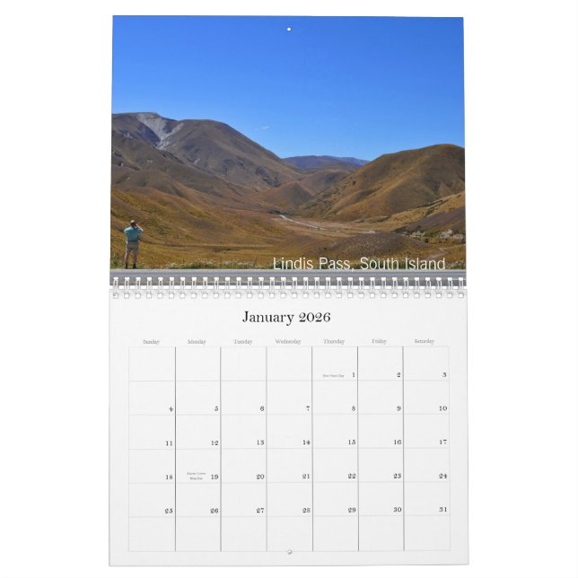 New Zealand 2013 Calendar (Jan 2026)