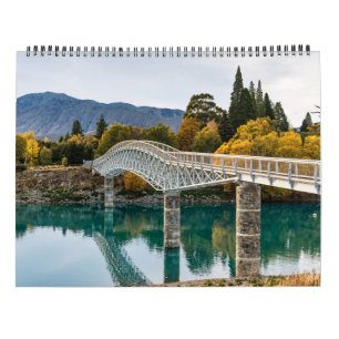 New Zealand 2025 Calendar with Scenic Locations