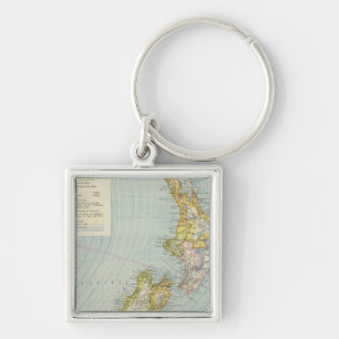 New Zealand 4 Keychain