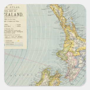 New Zealand 4 Square Sticker