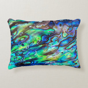 New Zealand Abalone Paua Shell Pattern 1 Accent Pillow
