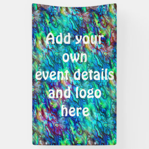 New Zealand Abalone Paua Shell Pattern 1 Banner