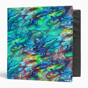 New Zealand Abalone Paua Shell Pattern 1 Binder