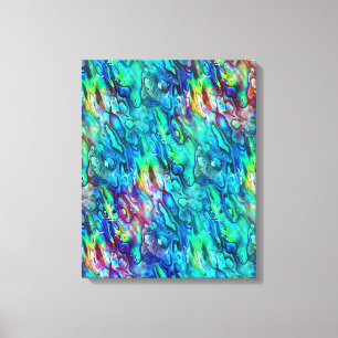 New Zealand Abalone Paua Shell Pattern 1 Canvas Print