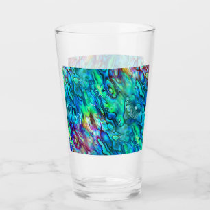New Zealand Abalone Paua Shell Pattern 1 Glass