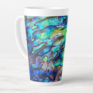 New Zealand Abalone Paua Shell Pattern 1 Latte Mug