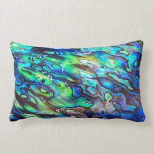 New Zealand Abalone Paua Shell Pattern 1 Lumbar Pillow