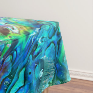 New Zealand Abalone Paua Shell Pattern 1 Tablecloth