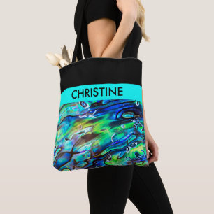 New Zealand Abalone Paua Shell Pattern 1 Tote Bag