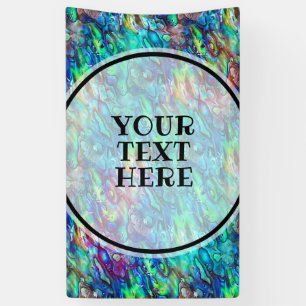 New Zealand Abalone Paua Shell Pattern 1a Banner