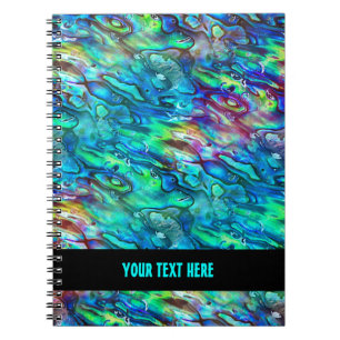 New Zealand Abalone Paua Shell Pattern 1a Notebook