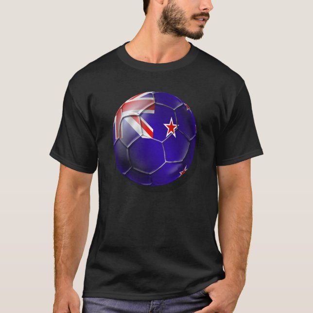 New Zealand All whites kiwi flag Ball T-Shirt (Front)