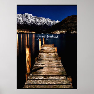 New Zealand at Night Poster
