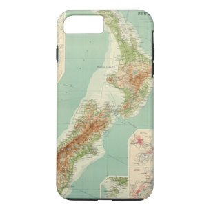 New Zealand Atlas Map iPhone 8 Plus/7 Plus Case